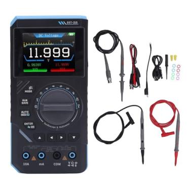 Imagem de Fafeicy Multímetro Osciloscópio, Display Colorido TFT de 2,8 Polegadas, Taxa de Amostragem de 48MSa/s, Largura de Banda de 10 MHz, 13 Formas de Onda, Bateria Recarregável, Com Tensão de