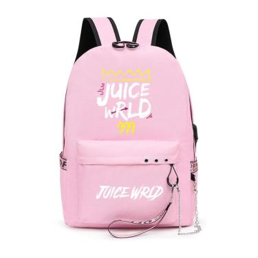 Imagem de Mochila Juices Wrlds Cartoon Kids School Nylon 31x14x42cm