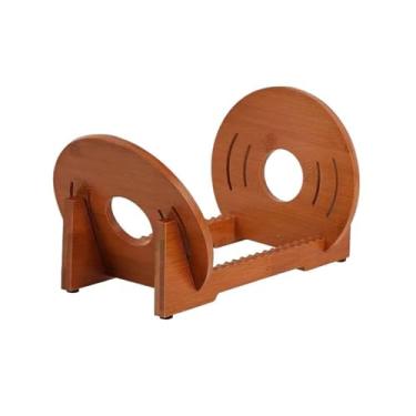 Imagem de Suporte para armazenamento de CDs Suporte multifuncional de madeira para armazenamento CDs e discos vinil, ideal para sala estar, escritório ou estudos