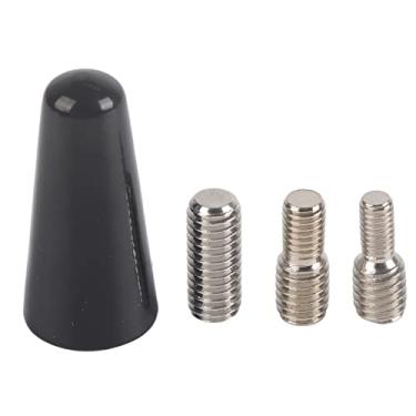 Imagem de Antena de haste de carro, antena de liga de alumínio requintada, instalação conveniente para, preta, 3 cm