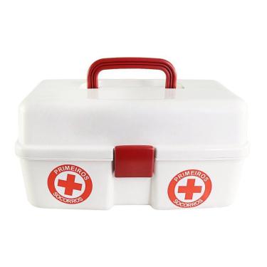 Imagem de Maleta Primeiros Socorros Compacta Resistente C/ Divisórias