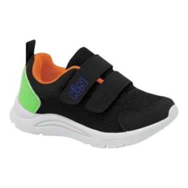 Imagem de TÊNIS INFANTIL KLIN NEW SPORT MINI PRETO PRÁTICO 199119000 Cor:;Tamanho:23;Gênero:Homem-Masculino