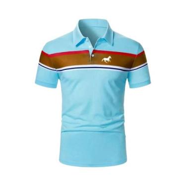 Imagem de Camisas Polo Masculinas De Manga Curta Para O Verão, Primavera E Outon