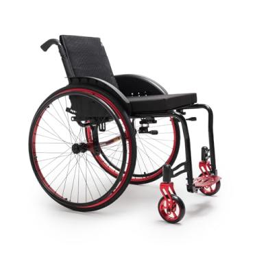 Imagem de - Cadeira de Rodas Monobloco Dellamed Tam 38 Reclinável e com Estrutura em Alumínio - M2 Max Moving