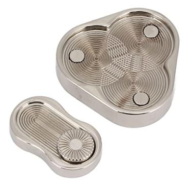 Imagem de Generic Controle Deslizante de Ponta do Dedo de Rotação, Brinquedo Deslizante Triangular de Metal Com Textura Espiral, para Adultos Melhorarem a Concentração e Parar de Roer Unhas