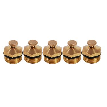 Imagem de Luqeeg Bocal de Atomização de Latão Centrífugo Ajustável 5pcs Aspersor de Jardim para Atomização de Fonte, Indústria Agrícola, Irrigação por Microjato, Resfriamento de Casa