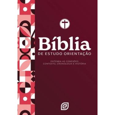 Imagem de Bíblia de estudo orientação - capa red minimal - versão nvi 2001 (nova