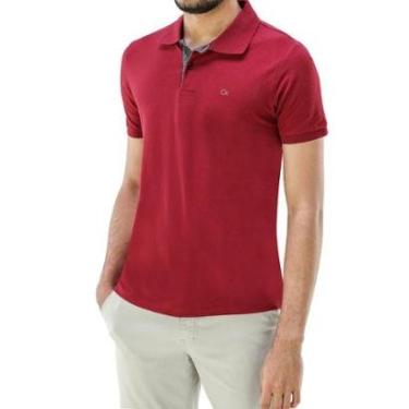 Imagem de Camisa Polo Manga Curta Masculina 007490001 Slim Ogochi Bordo-Masculino