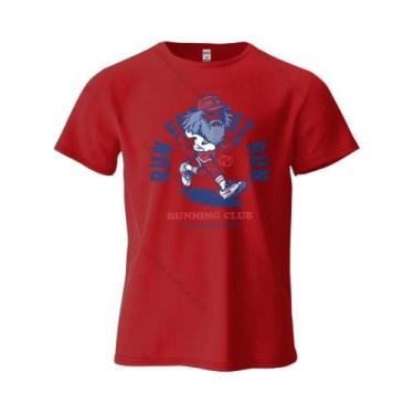 Imagem de Camiseta Gráfica Oversized De Algodão Para Corrida Masculina, Tops De 