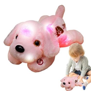 Imagem de Brinquedo de pelúcia LED para cachorro, cachorrinho LED | Animal de pelúcia de cachorro | Ilumine o cachorrinho de luz noturna para dormir, brinquedo de para crianças, meninos e menina