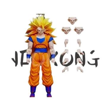 Imagem de Figura De Ação Super Saiyan 3 Vegeto Goku SSJ3 3.5 Corpo SHF Brinquedo