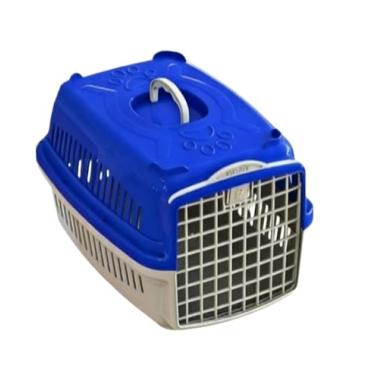 Imagem de Caixa de Transporte Pet Gatos e Cães Pequeno Médio e Grandes(AZUL,MMA Nº03 - ATÉ 16 KILOS)