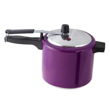 Imagem de Panela De Pressão 4,5 L Roxo - Aluminio Amj