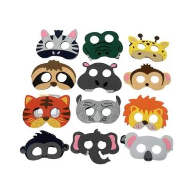Imagem de Máscara De Festa De Cosplay De Animais Da Selva Para Crianças, Fantasi