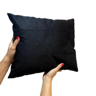 Imagem de ALMOFADAS COM ZIPER 38X44, COM ENCHIMENTO 45X45,(PRETO,6 UNIDADES)