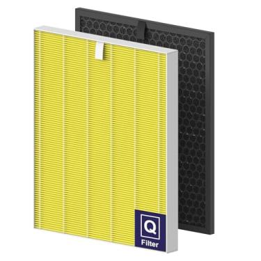 Imagem de FMDZFL Filtro de substituição 5520 Pet Care para purificador de ar Winix 5510 e 5520, 1x HEPA verdadeiro H13 + 1x carvão ativado (peça # 1712-0123-00)