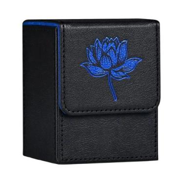 Imagem de Caixa Para Cartas Com 100+ Cartas Com Manga Única Em Couro PU Para TCG