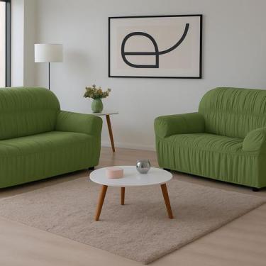 Imagem de Capa de Sofá 2 e 3 Lugares Elasticada Malha Gel 28 Elásticos - FAGUI E