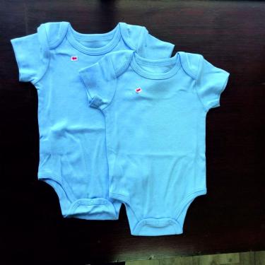 Imagem de Body De Bebê Embalado (com 2 Unidades) Azul Basic+ Bb-bdy03