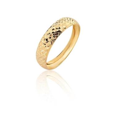 Imagem de Anel Aparador Abaloada Ouro 10k  Puro Amarelo Ac19 - MAEHLER Arte Em J