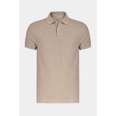 Imagem de Polo Aramis Manga Curta Melange Marrom Militar-Masculino