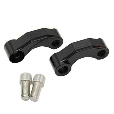 Imagem de Extensor de Espelho Moto Adaptador Suporte Guidão Extensão Espaçadores Alumínio CNC Universal 10mm Rosca 1 5mm Passo Direita