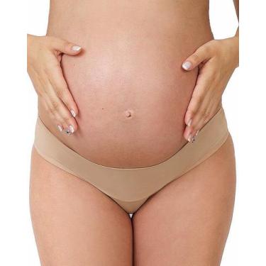 Imagem de Calcinha moda intima lingerie gestante tanga microfibra Morisco, M, Ch