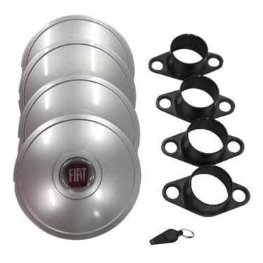 Imagem de Calotas Miollo Fiat Fiorino Aro 13 1990/13 Tradicional Prata