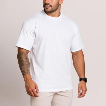Imagem de Camiseta Oversized Masculina GYM Maromba Plus Size G1 ao G4 Treino Aca
