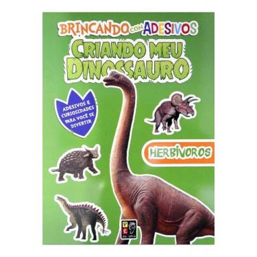 Imagem de Brincando com adesivos - Criando meu Dinossauro: Herbívoros - PE DA LE