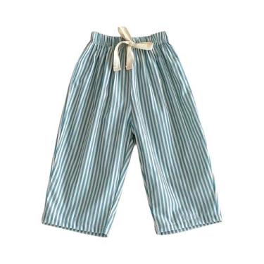 Imagem de Calças Harem Listradas De Verão Para Crianças Meninos E Meninas, Calça