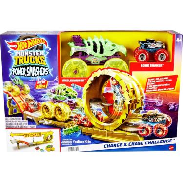 Imagem de Hot Wheels Pista Monster Trucks Arena Energia De Demolição - Mattel HXT05