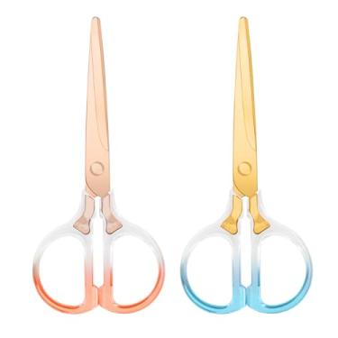 Imagem de Honagu Tesouras, tesouras de aço inoxidável de acrílico transparente, tesouras profissionais de escritório para casa, escola, escritório, faça você mesmo, corte de tecido de costura, uso geral, 2