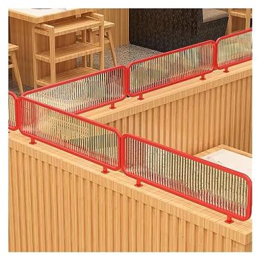 Imagem de Divisória de mesa de cerca baixa semi-privacidade Ironwork - Divisórias listradas decorativas para restaurantes e áreas de jantar - Grade elegante para maior privacidade e estética do espaço