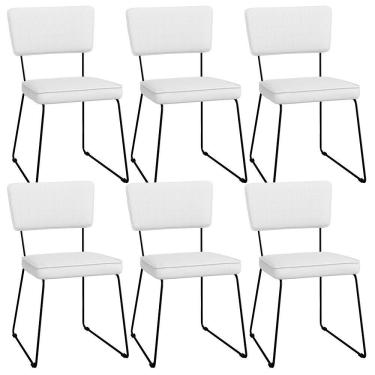 Imagem de Kit 06 Cadeiras Allana L02 Facto Branco