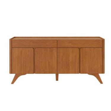Imagem de Buffet Arcus 4 Portas 2 Gavetas Naturalle Pés Madeira Maciça - Mavaula