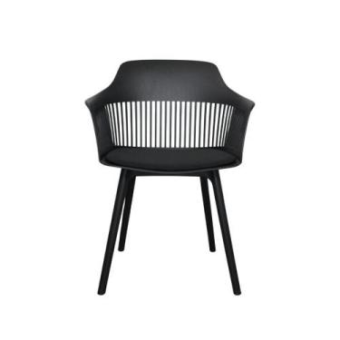 Imagem de Cadeira de Jantar Estofada Marcela Montreal 140PP 1 Unidade Preto - Br