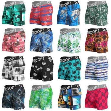 Imagem de Kit com 12 cuecas Boxer Microfibra - Droop!, G