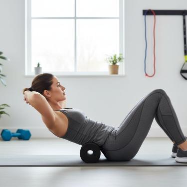 Imagem de Rolinho De Academia Grande – Suporte Para Alongamento, Pilates E Fisioterapia 15x8cm E 20x10cm 15x8