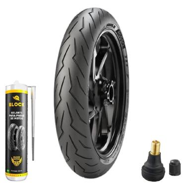 Imagem de Pneu Cb 300 Fazer 250 Cb 250 110/70r17 54w Tl Diablo Rosso 3 Pirelli + Selante + Bico