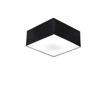 Imagem de Plafon De Sobrepor Quadrado Sp-3000 Cúpula Cor Preto