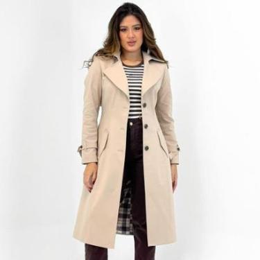 Imagem de Casaco Malise Trench Coat Longo com Cinto Feminino-Feminino