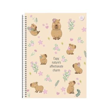 Imagem de Caderno universitário Espiral 10 matéria Capivara com 160 Folhas - Sor