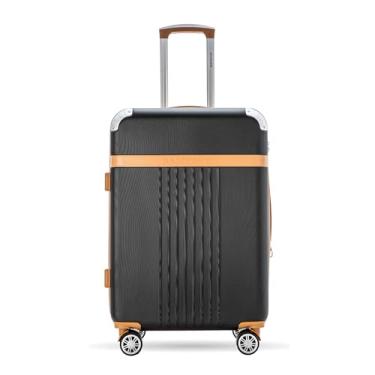 Imagem de Santino Mala de Viagem Média Athena Rígida ABS, Para Despacho 23kg, com 4 Rodas Duplas 360º, Cadeado TSA e Zíper Expansível