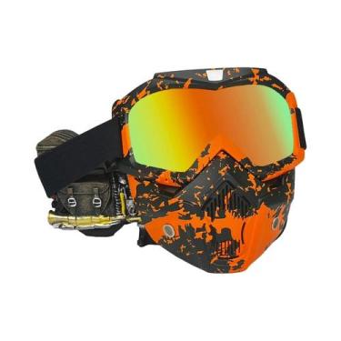 Imagem de Máscara De Capacete De Motocross Respirável E À Prova De Poeira Para M