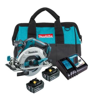 Imagem de Serra Circular Makita 2 Baterias 18v 5ah 6.1/2 Dhs680z Bolsa