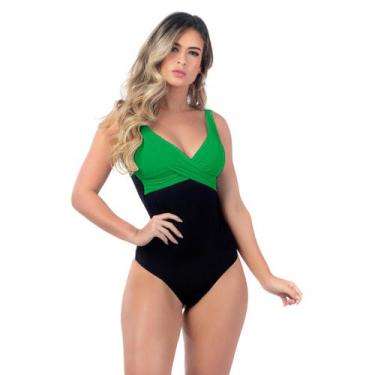 Imagem de Maiô Body Feminino Modelo 2022 Chapa Barriga Com Bojo Neon - MA Moda P