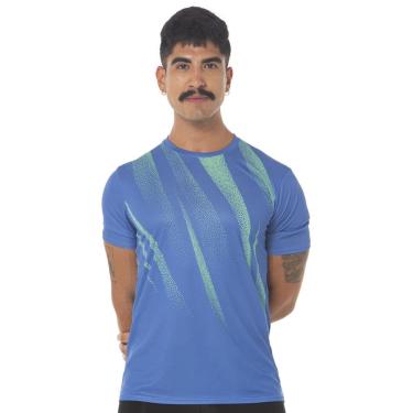 Imagem de Camiseta de Corrida Mizuno Core Graphic Masculina P Azul-Masculino