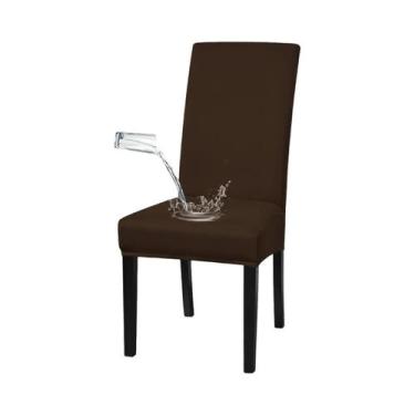 Imagem de Capa De Cadeira Elástica Impermeável Para Proteção E Decoração De Sala