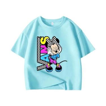 Imagem de Camiseta De Verão Para Bebês Meninas Com Estampa Da Minnie Da Disney, 